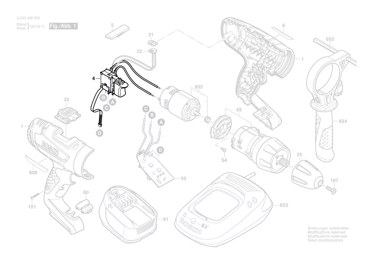 Interrupteur réf. 2 607 202 067 BOSCH
